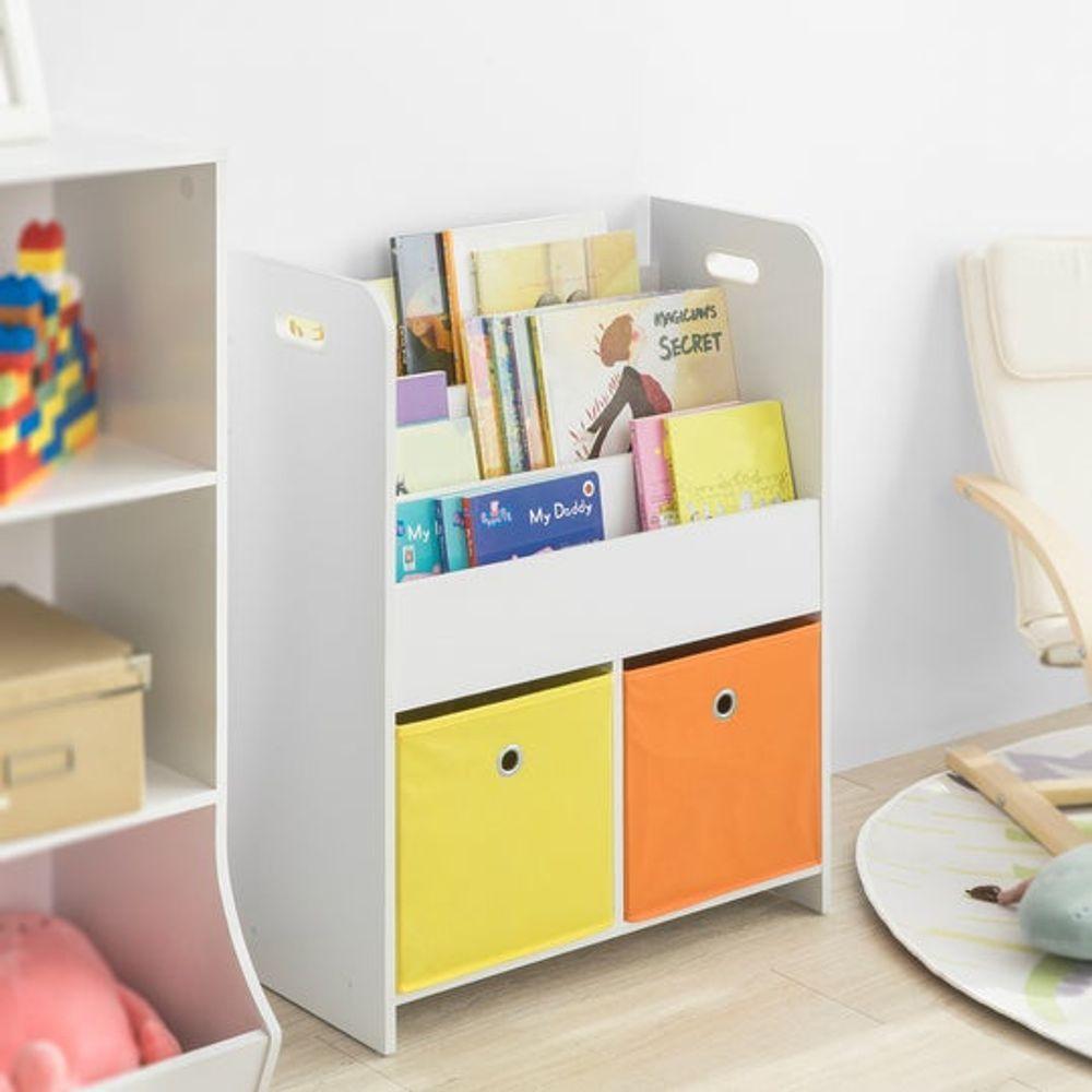 Organizador De Livros Com Nichos Infantil Sol 100% Mdf - 1