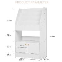 Organizador Com Livreiro Infantil Raíssa 100% Mdf (Crianças) - 2