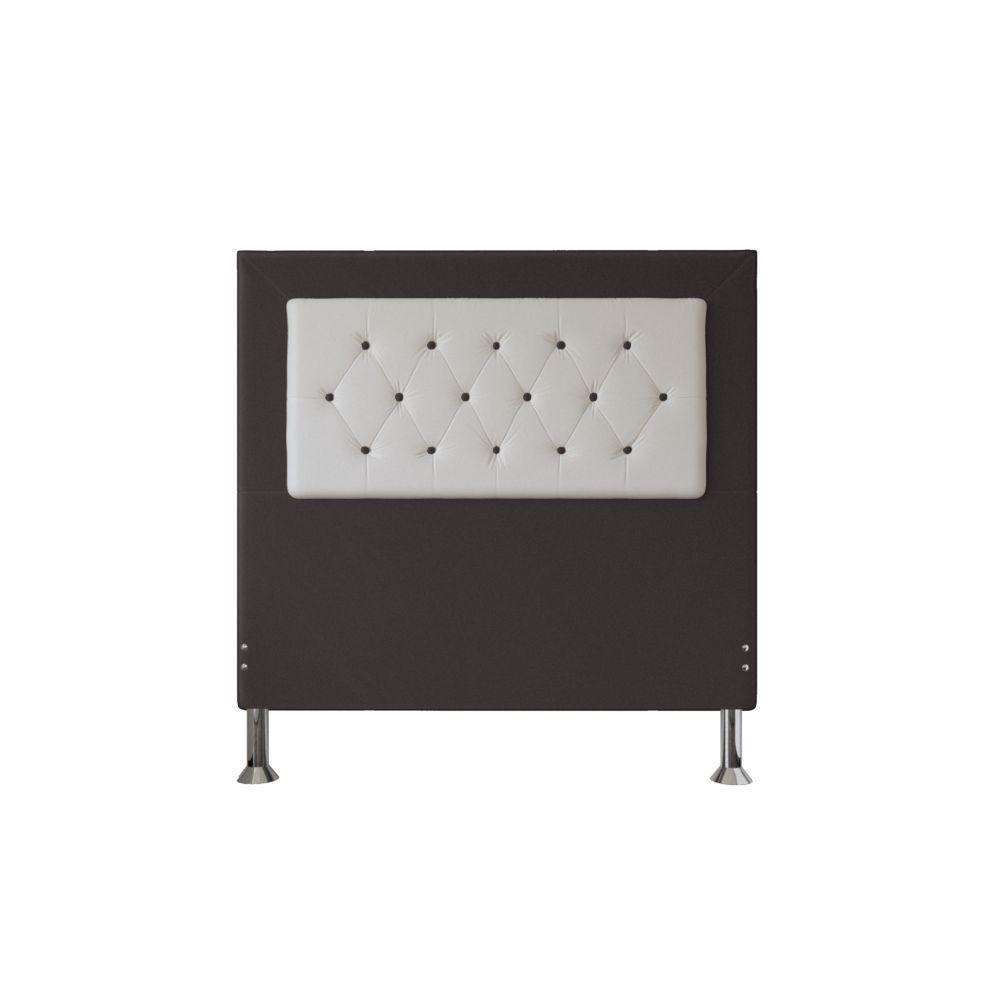 Cabeceira Havana 1,40 Cm Para Cama Box Casal Suede Marrom - 1