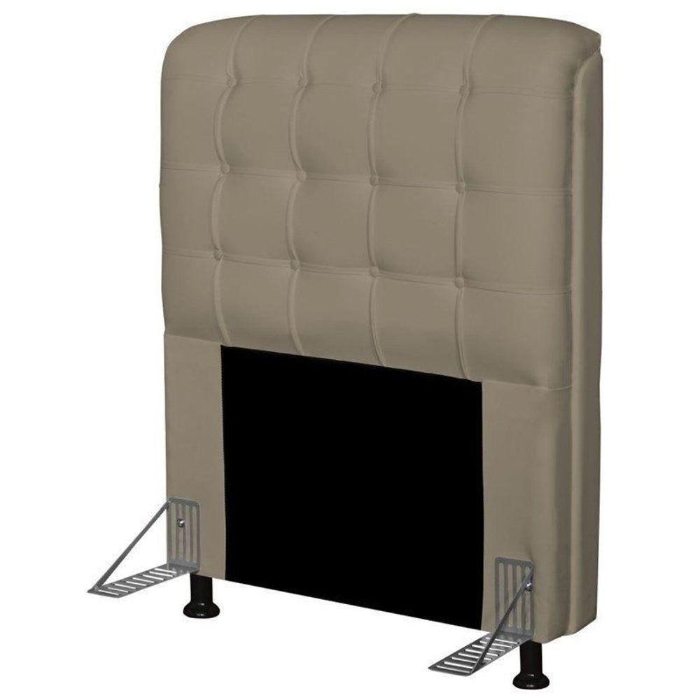 Cabeceira Dama 1,00 Cm Cama Box Solteiro Corino Bege - 1