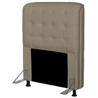 Cabeceira Dama 1,00 Cm Cama Box Solteiro Corino Bege - 1
