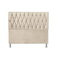 Cabeceira Paris 1,60 Cm Para Cama Box Queen Suede Bege - 1