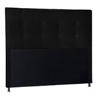 Cabeceira Berlim 1,40 Cm Para Cama Box Casal Suede Preto - 1