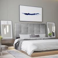 Cabeceira Roma 1,95 Cm Cama Box King Size Suede Cinza - 3