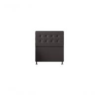 Cabeceira Atenas 90 Cm Cama Box Solteiro Suede Preto - 1