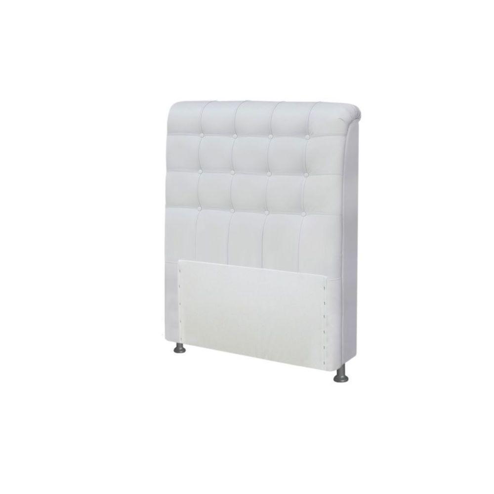 Cabeceira Dama 1,00 Cm Cama Box Solteiro Corino Gelo - 3