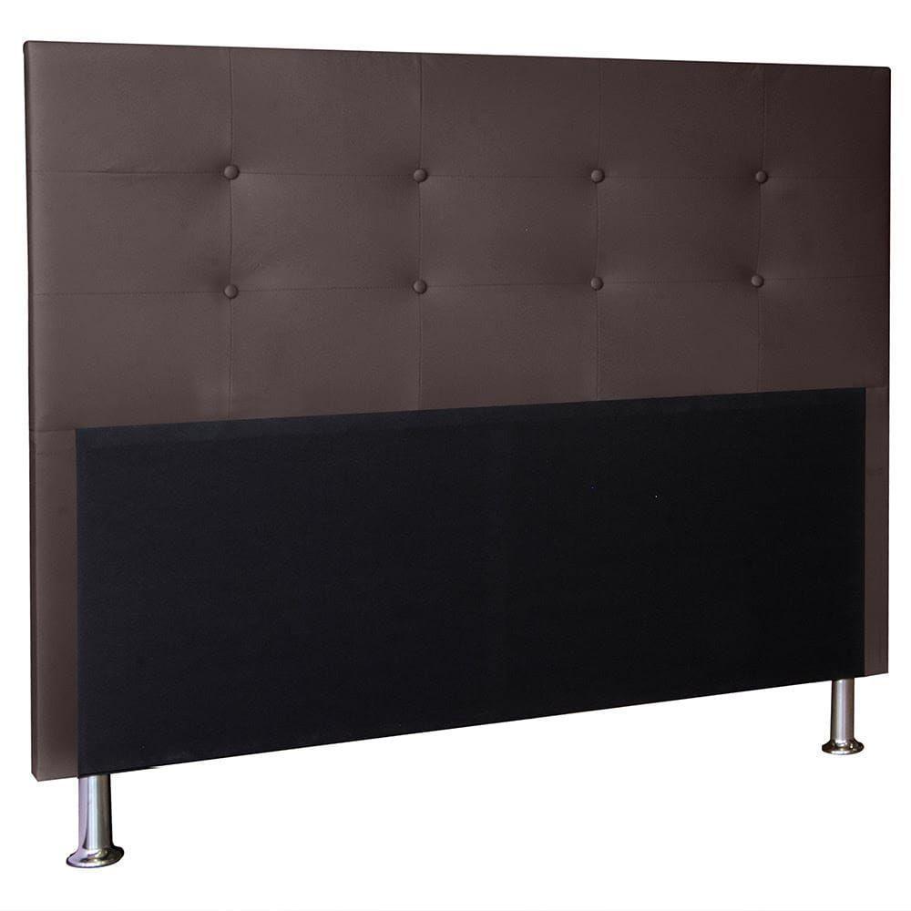 Cabeceira Berlim 1,40 Cm Para Cama Box Casal Suede Marrom - 1