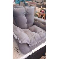 Kit 2 Poltronas Opalas Com Puff Redondo Suede Cinza - 2