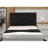 Cabeceira Madrid 1,60 Cm Para Cama Box Queen Suede Preto - 3