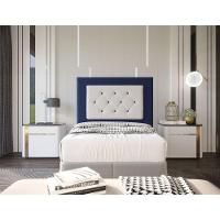 Cabeceira Havana 90cm Cama Box Solteiro Suede Azul Marinho - 3