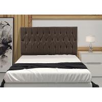 Cabeceira Madrid 1,60 Cm Para Cama Box Queen Suede Marrom - 3