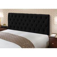 Cabeceira Cristal 1,95 Cm Cama Box King Size Suede Preto - 2