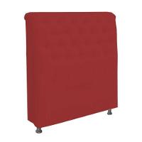 Cabeceira Dama 1,60 Cm Cama Box Queen Suede Vermelho - 1
