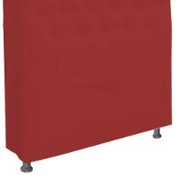 Cabeceira Dama 1,60 Cm Cama Box Queen Suede Vermelho - 2