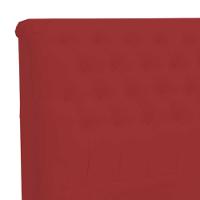 Cabeceira Dama 1,60 Cm Cama Box Queen Suede Vermelho - 3