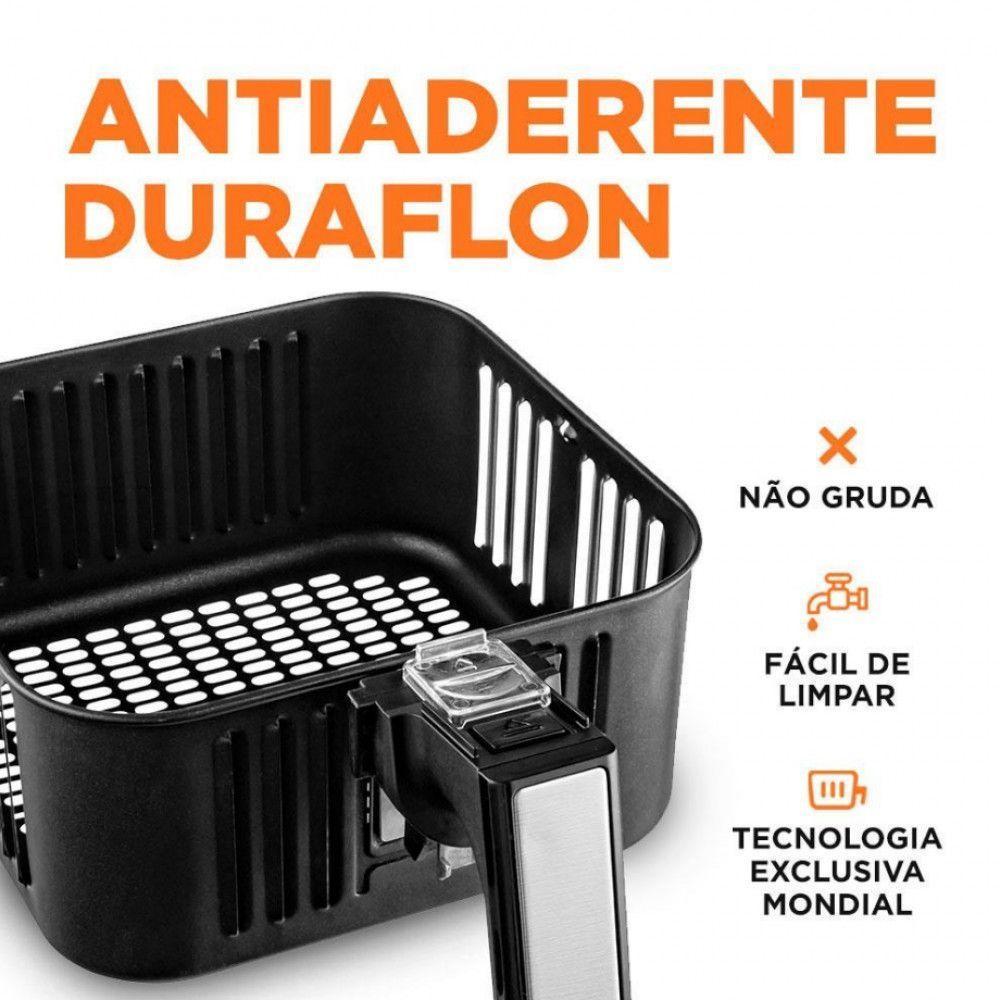 Fritadeira Elétrica Mondial Air Fryer 5 Litros Afn-50-bi Preto/inox 220v - 2