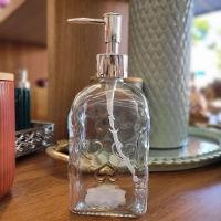 Jogo Lavabo Porta Sabonete Líquido Vidro Clear 500ml 2 Unidades - Tuut - 6