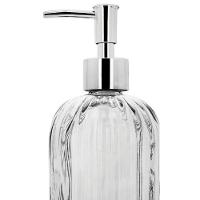 Saboneteira Porta Sabonete Líquido Vidro Clear Prime Listras 500ml - Tuut - 2