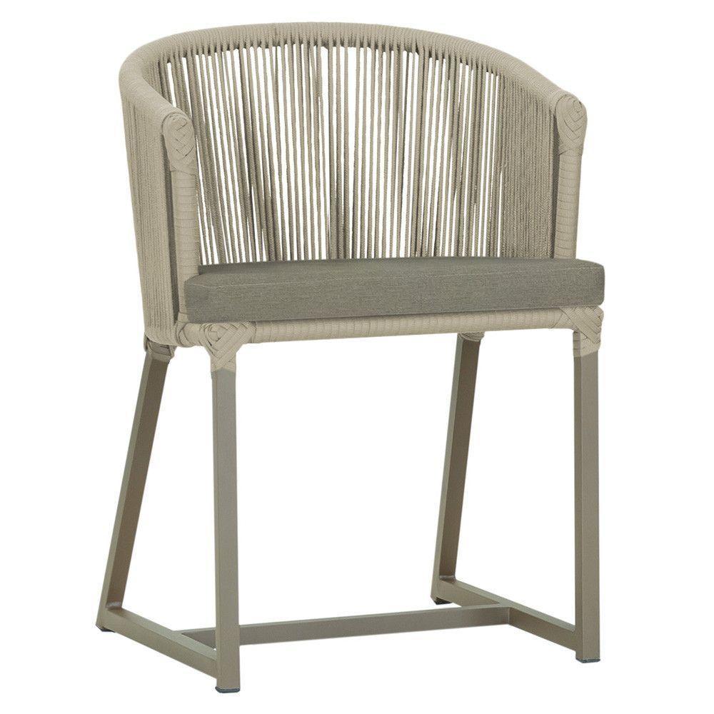 Cadeira De Jantar Noronha Alumínio Fendi E8 Trama Original Rami - 1