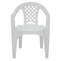 Cadeira Com Braços Em Polipropileno Branco Tramontina Iguape Basic - Tramontina