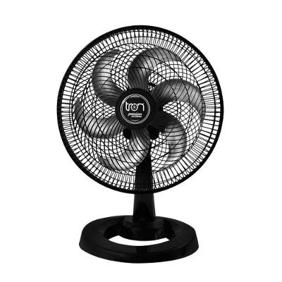 Ventilador de Mesa Tron 130W Hélice 40cm 6 Pás Preto Premium 110V