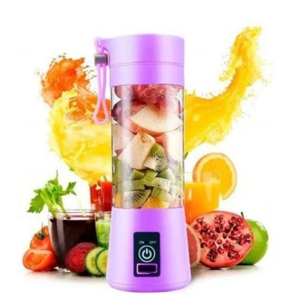 Mini Liquidificador Lavanda Mixer Portatil 380Ml - Roxo - 2