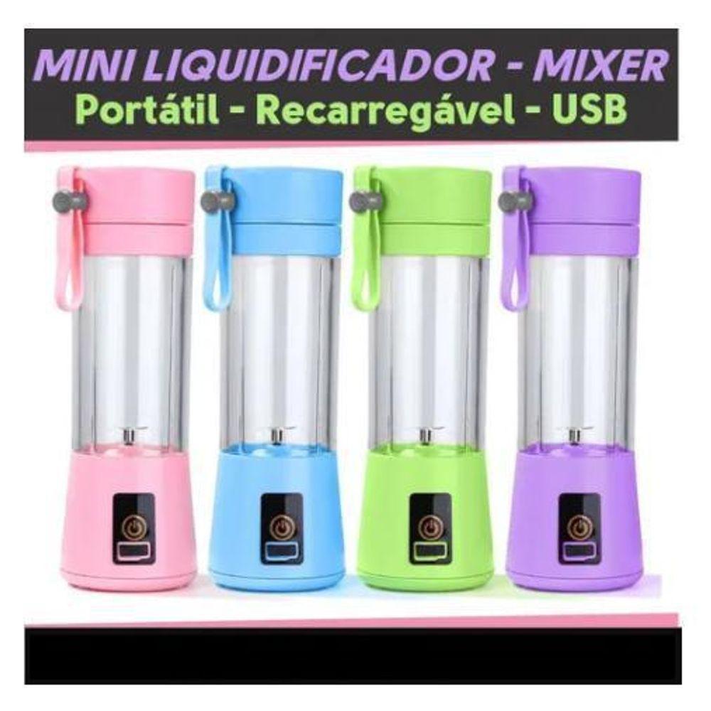 Mini Liquidificador Lavanda Mixer Portatil 380Ml - Roxo - 4
