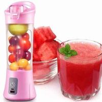 Mini Liquidificador Mixer Juice Usb Garrafa Portatil Rosa - 2