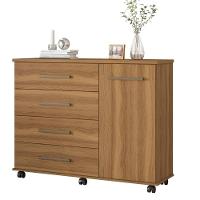 Cômoda 4 Gavetas 1 Porta Flora Amendola Touch Demóbile Amendola Touch