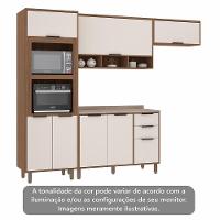 Coz Compacta 4 Peças Com Aéreos E Tampo Aspen Luciane Móveis Vanilla/beige - 6