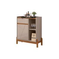 Aparador Bar Bari 1 Porta 1 Gaveta Com Pés De Madeira Maciça Off White cedro - 1