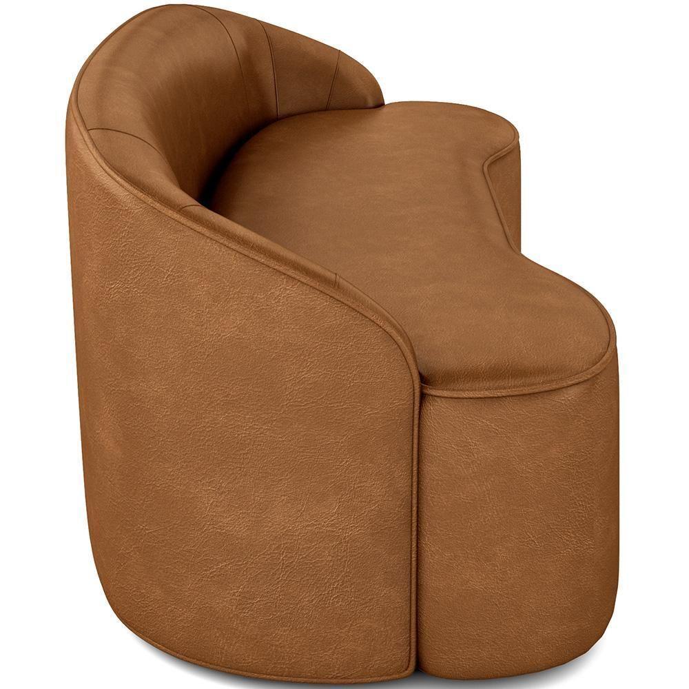 Sofá 4 Lugares Curvo Living Lótus D02 Couríssimo Whisky 230cm B-90 - 2