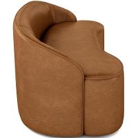 Sofá 4 Lugares Curvo Living Lótus D02 Couríssimo Whisky 230cm B-90 - 2