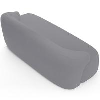 Sofá 2 Lugares Curvo Orgânico Living 150cm Barolo L06 Veludo Cinza