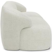 Sofá 4 Lugares Curvo Orgânico Com 02 Poltronas Living 280cm Barolo L06 Linho Cru - 2