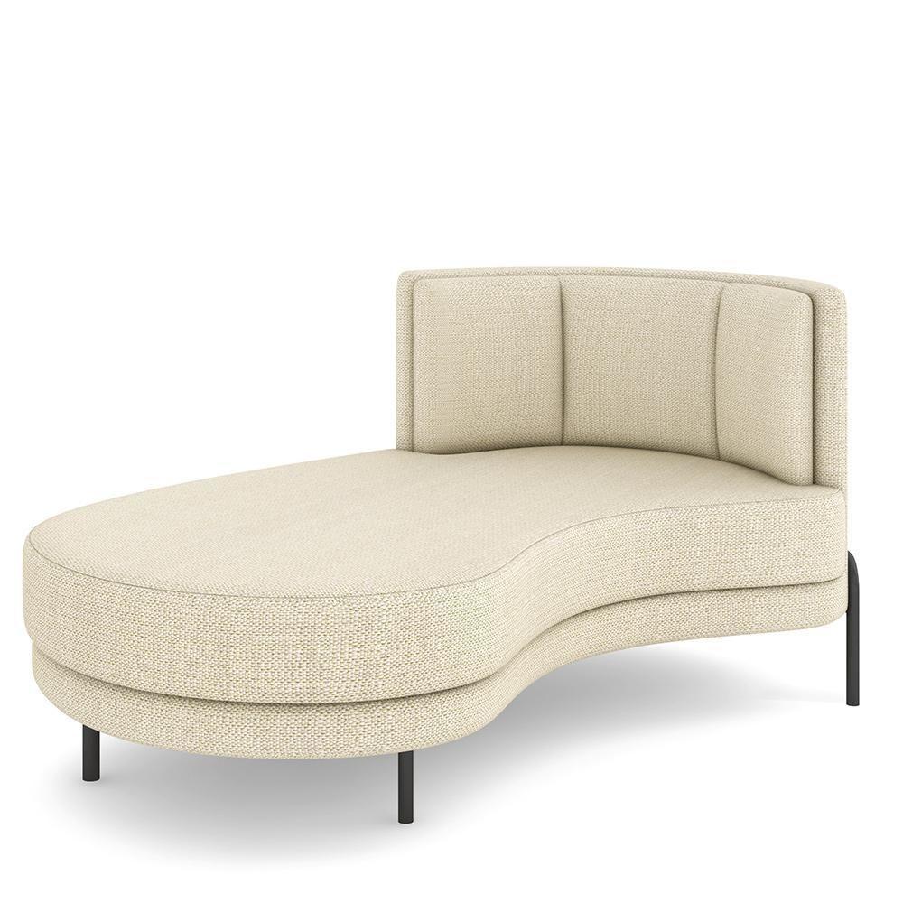 Sofá Chaise Longue Living Lucca Esquerdo D02 Linho Creme D-463 - 1