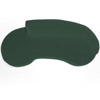 Sofá 4 Lugares Curvo Living Firenze Direito D02 Veludo Verde Musgo 280cm C-303 - Lyam - 3