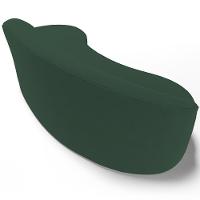 Sofá 4 Lugares Curvo Living Firenze Direito D02 Veludo Verde Musgo 280cm C-303 - Lyam - 5