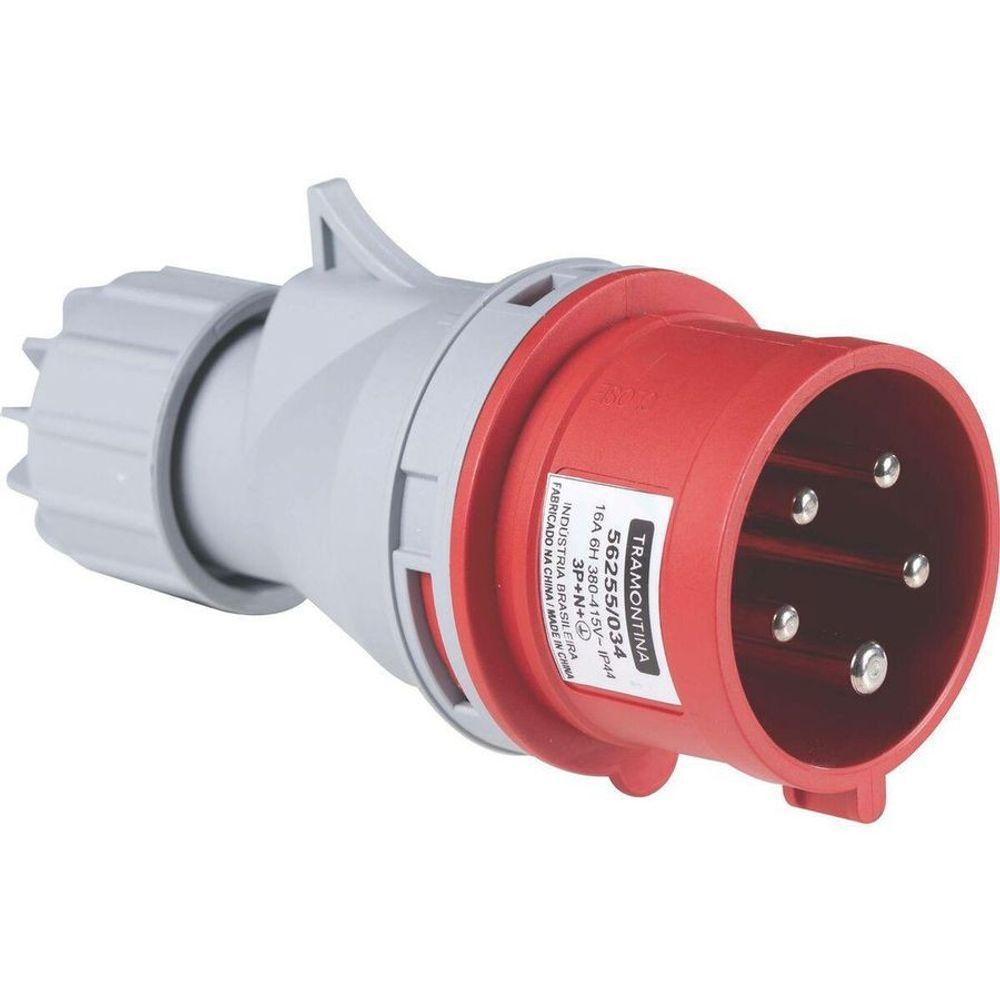 Plugue Móvel Industrial 3p+n+t 16 A 380-415 Vca 6 H - Tramontina - 1