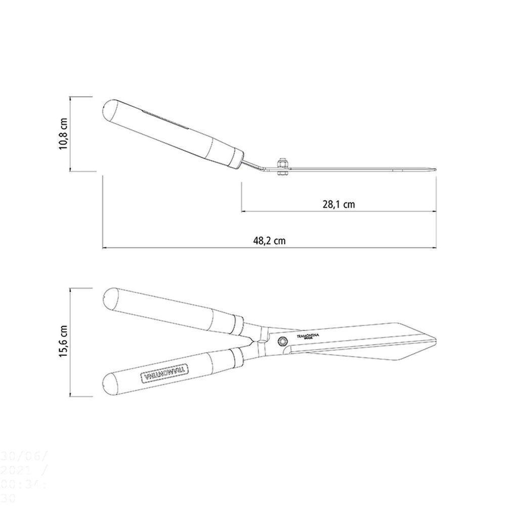 Tesoura Para Cerca-viva/grama Tramontina Com Lâmina Metálica E Cabo De Madeira Tramontina - 5