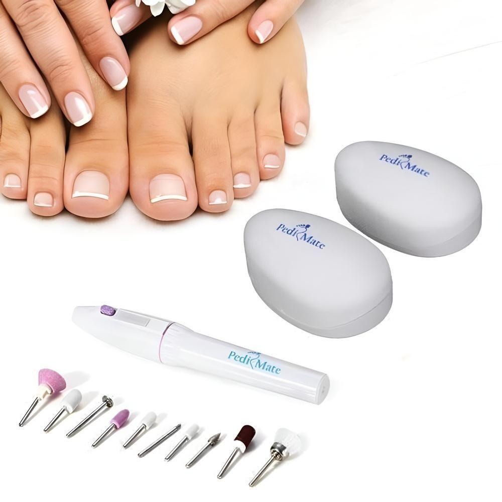 Kit Para Pedicure Manicure Removedor De Calos Completo Com Polidor De Unhas Lixador Esfoliador E Rachaduras - 3