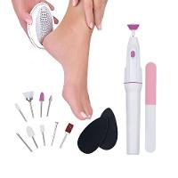 Kit Para Pedicure Manicure Removedor De Calos Completo Com Polidor De Unhas Lixador Esfoliador E Rachaduras - 5