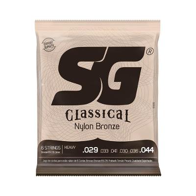 Encordoamento Sg P/ Violão Nylon 65/35 Tensão Pesada 29/44