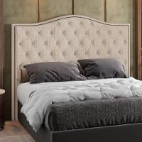 Cabeceira Cama Box Casal 140 Cm P05 Grécia Linho Creme - Lyam Decor - 6