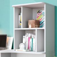 Escrivaninha Com Estante 3 Prateleiras Branco Fosco Tauari - 7