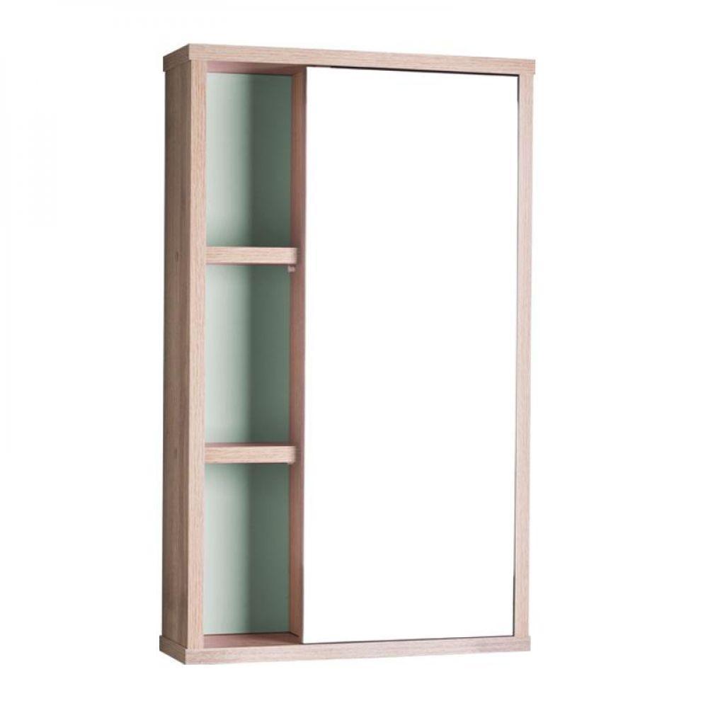 Armário para Banheiro com Espelho Milano Verde Menta - 1