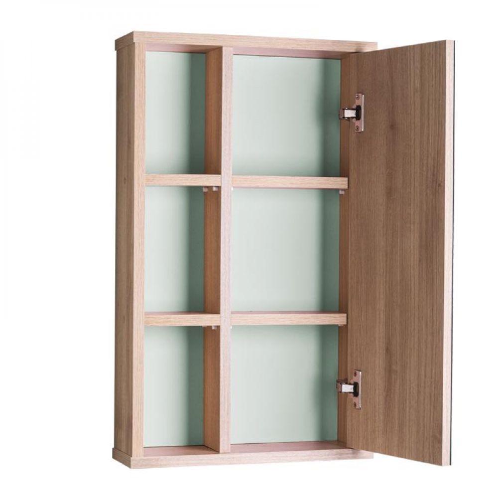 Armário para Banheiro com Espelho Milano Verde Menta - 3