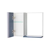 Armário para Banheiro Com Espelho Azul Barra Vertical - 2