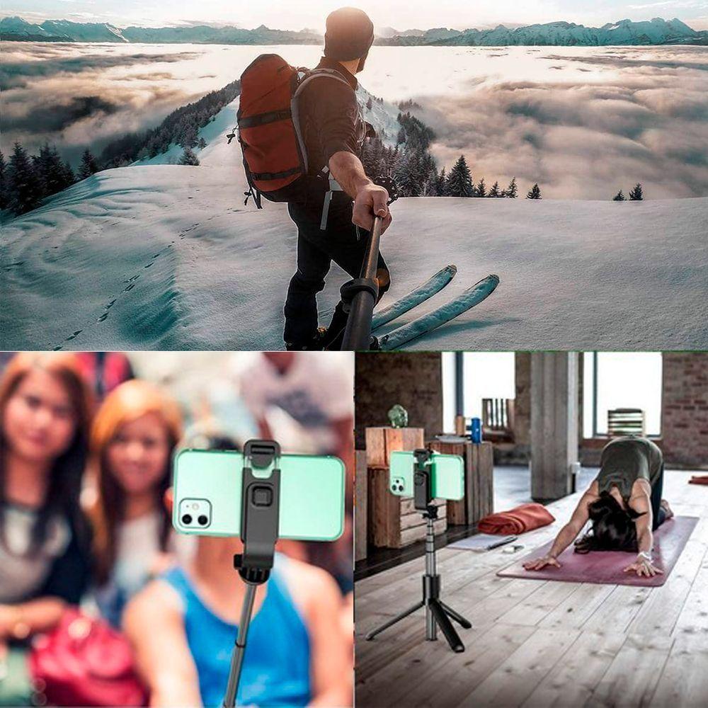 Bastão Tripé Mini Celular 360 Pau De Selfie Bluetooth - 2