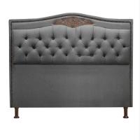 Cabeceira Estofada Holanda 1,95 King Size Linho Shop Das Cabeceiras Trovão - 5